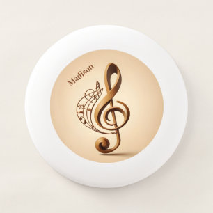 Custom Name & Text Musical Clef Note Wham-O Frisbee