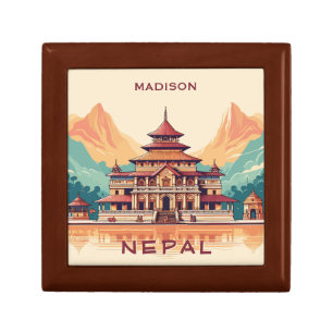 Custom Name & Text Nepal Gift Box