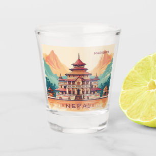 Custom Name & Text Nepal Shot Glass