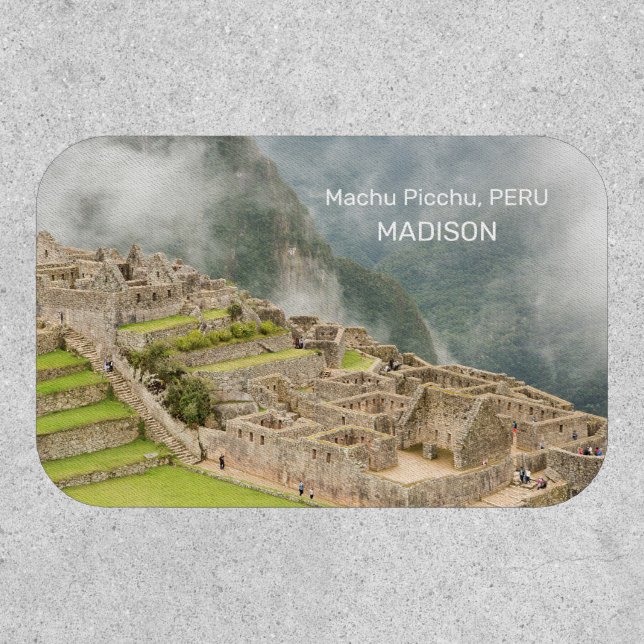Custom Name & Text Peru Machu Picchu Patch (Front)