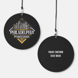 Custom Name / Text Philadelphia Pennsylvania Wind Chime