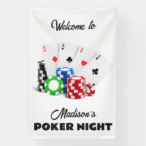 Custom Name  Text Poker  Casino Banner