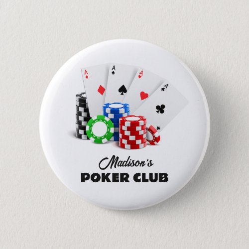 Custom Name  Text Poker  Casino Button