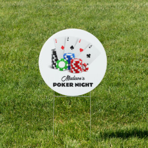 Custom Name & Text Poker / Casino Sign