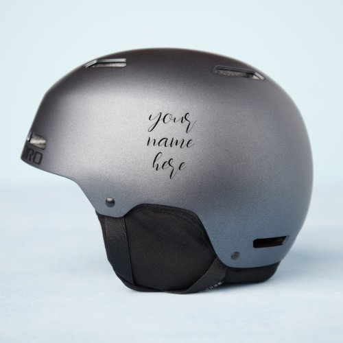 Custom Name Text Script Helmet Stickers