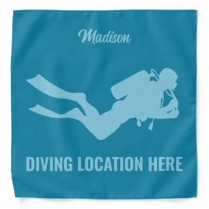 Custom Name & Text Scuba Diving Bandana