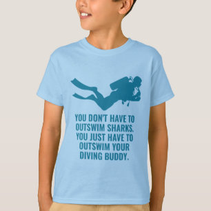 Custom Name & Text Scuba Diving T-Shirt