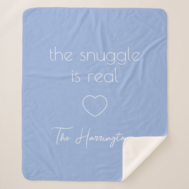 Custom Name & Text Sherpa Blanket (Front)