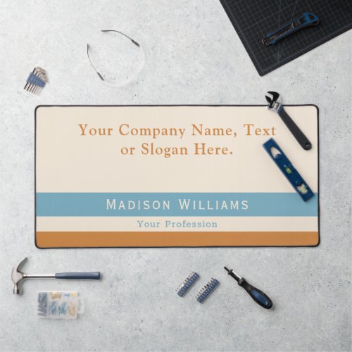 Custom Name Text Slogan Office or Personal Retro  Desk Mat