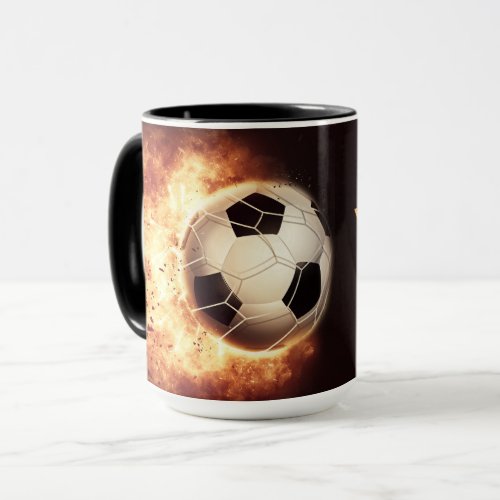 Custom name  text Soccer Goal mugs