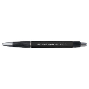 Custom Name Text Template Modern Elegant Trendy Pen