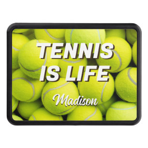 Custom Name & Text Tennis Balls Hitch Cover