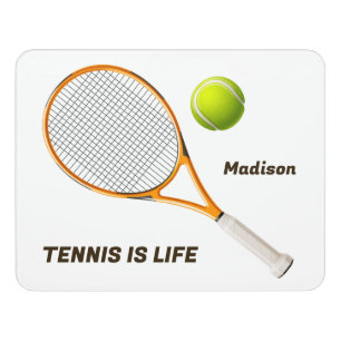 Custom Name & Text Tennis Door Sign