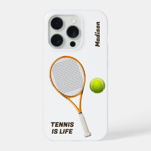 Custom Name & Text Tennis iPhone 15 Pro Case