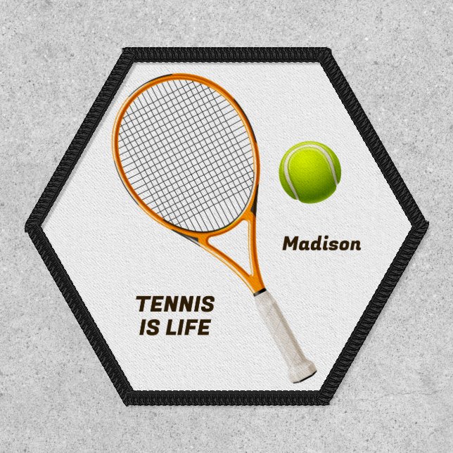 Custom Name & Text Tennis Patch (Front)