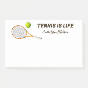 Custom Name & Text Tennis Post-it Notes
