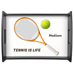 Custom Name & Text Tennis Serving Tray