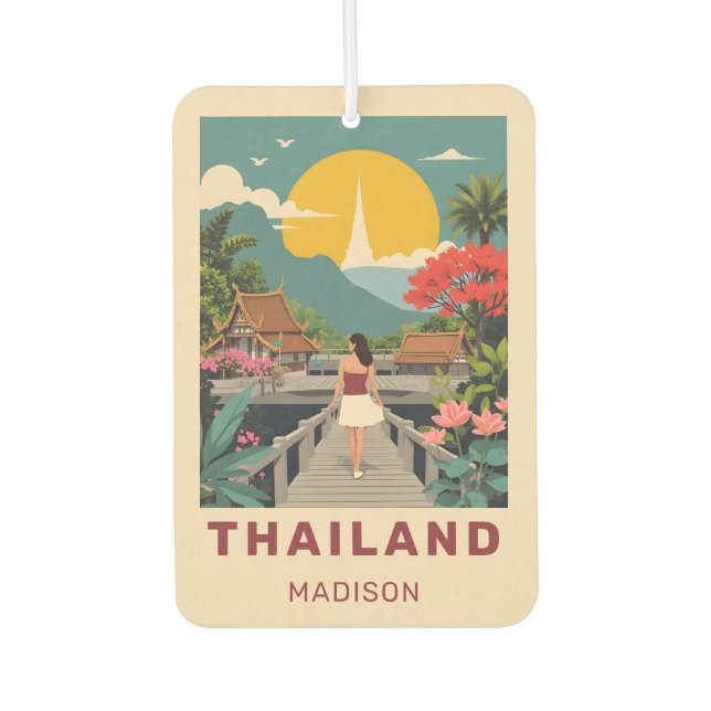 Custom Name / Text Thailand Air Freshener (Front)