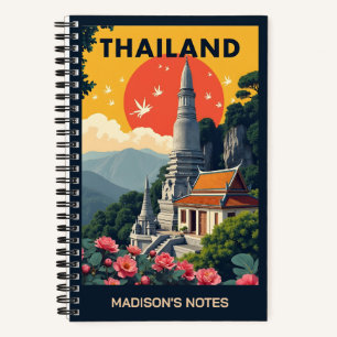 Custom Name / Text Thailand Notebook