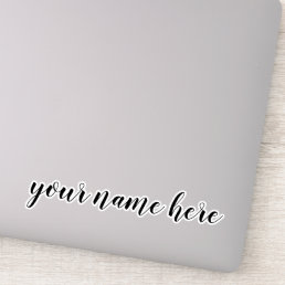 Custom Name Text Tumbler Laptop Stickers