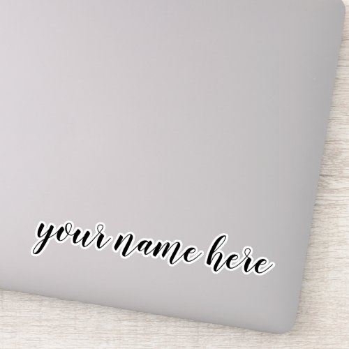Custom Name Text Tumbler Laptop Stickers