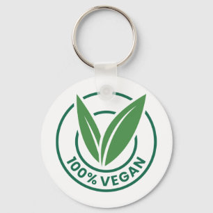 Custom Name / Text Vegan Keychain