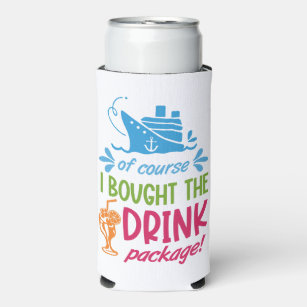Custom Cruise Themed Can Cooler