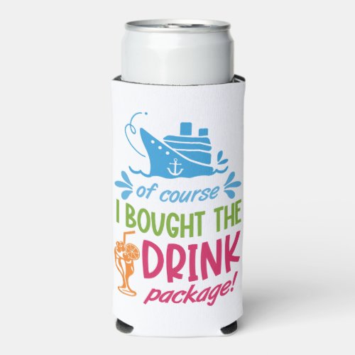 Custom Name Text Year Cruise Seltzer Can Cooler