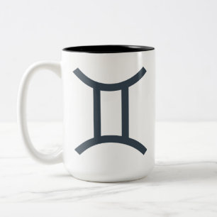 Custom Name / Text Zodiac Sign Gemini Two-Tone Coffee Mug