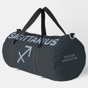 Custom Name / Text Zodiac Sign Sagittarius Duffle Bag