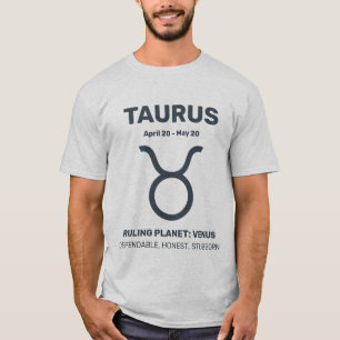Custom Name / Text Zodiac Sign Taurus T-Shirt