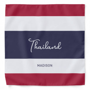 Custom Name Thailand Colors Bandana