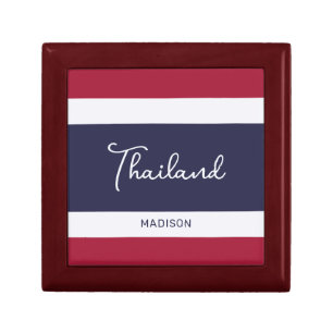 Custom Name Thailand Colors Gift Box