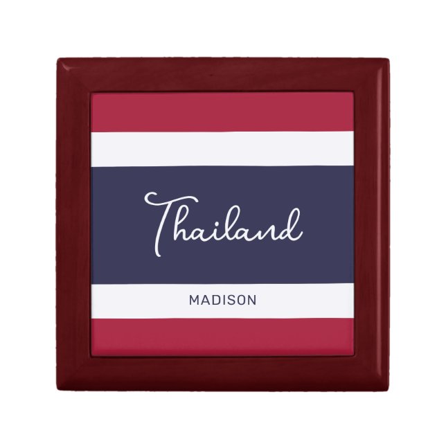 Custom Name Thailand Colors Gift Box (Front)