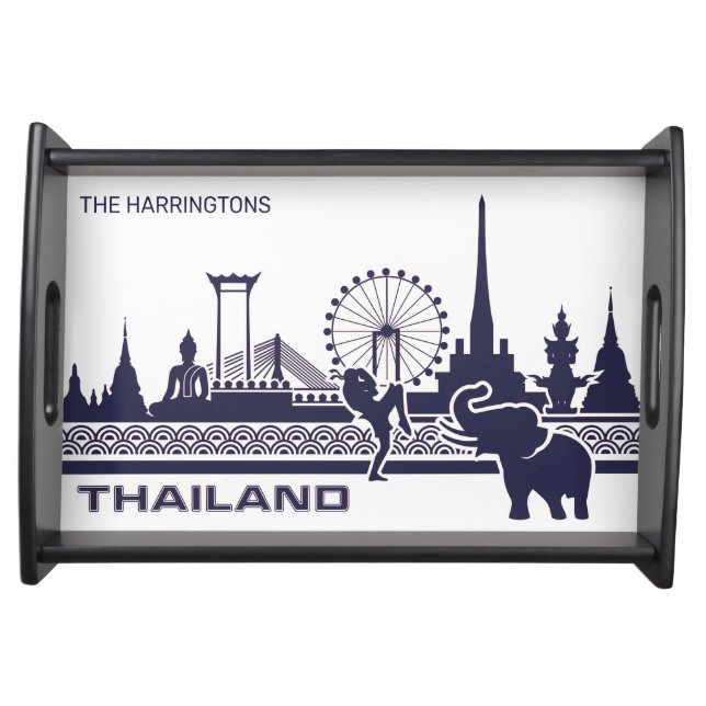 Custom Name Thailand Serving Tray (Front)