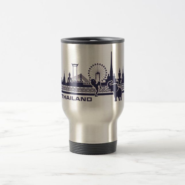 Custom Name Thailand Travel Mug (Center)