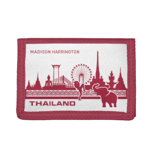 Custom Name Thailand Trifold Wallet