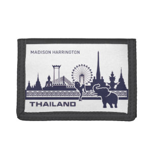 Custom Name Thailand Trifold Wallet