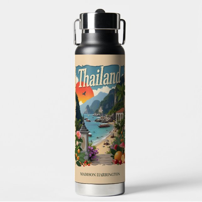 Custom Name Thailand Water Bottle (Front)