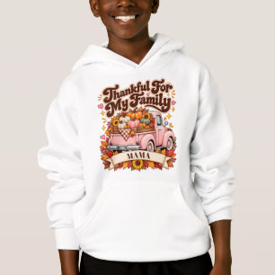Custom Name Thankful Family Thanksgiving Hoodie