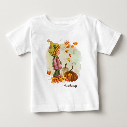 Custom  Name Thanksgiving Gift  Baby Baby T_Shirt