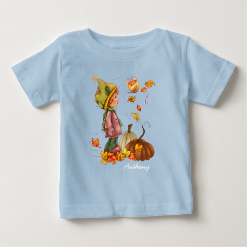 Custom  Name Thanksgiving Gift  Baby Baby T_Shirt