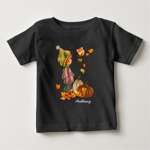 Custom  Name Thanksgiving Gift  Baby Baby T_Shirt