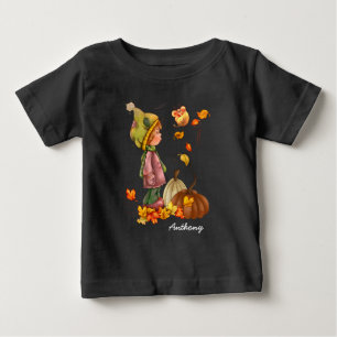 Custom  Name Thanksgiving Gift  Baby T-Shirt