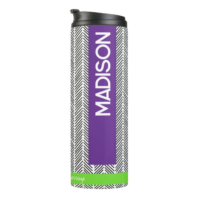 Custom Name Thermal Tumbler | Personalized Travel  (Rotated Right)