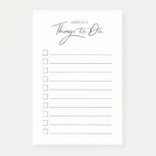 Custom Name Things-To-Do-List Post-it Notes