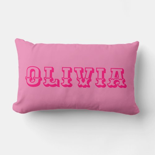 Custom Name Throw Pillow
