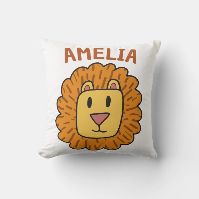 Custom Name Throw Pillow (Front)
