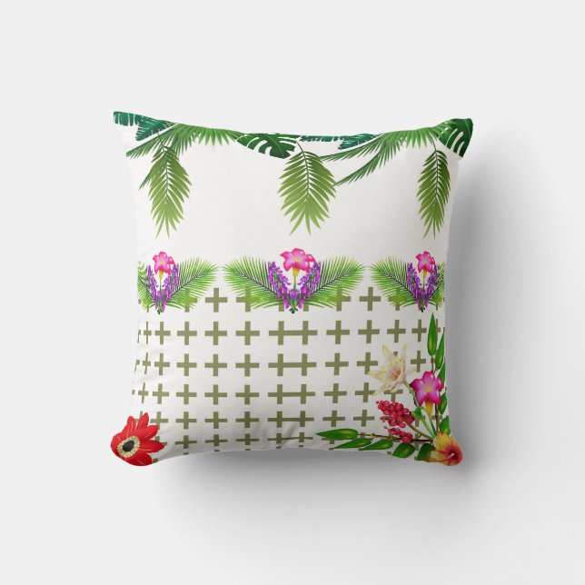 Custom name throw pillow, Personalized cushion. Throw Pillow (Front)