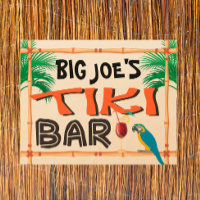 Custom Name Tiki Bar Sign